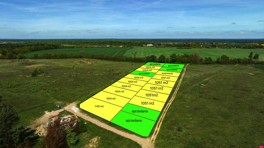 Działki na sprzedaż – Baczyna, przy lesie